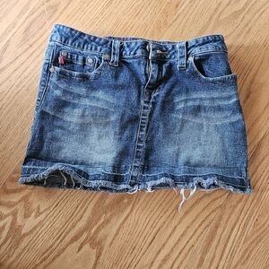 *4 For💲30* YMI Frayed Hem Blue Denim Mini Skirt Y2K